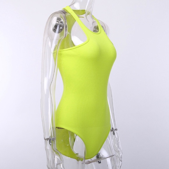 NWT Trendy Neon Yellow Bodysuit - Picture 4 of 5
